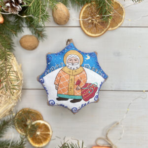 Сувенір кавовий ароматизований "Зірка різдвяна Святий Миколай"