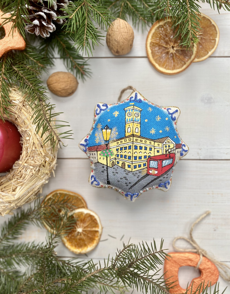 Сувенір ванільна зірка "Львівська Ратуша" - Зображення 4