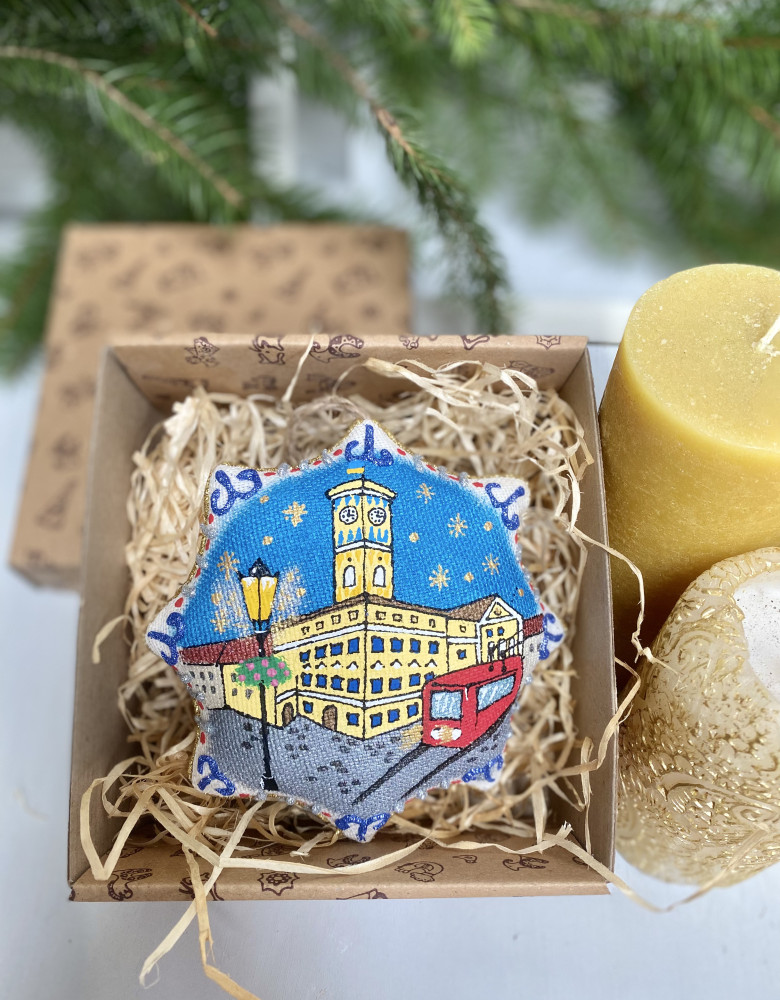 Сувенір ванільна зірка "Львівська Ратуша" - Зображення 5