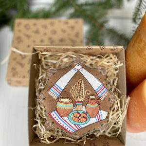 Сувенір кавовий ароматизований "Зірка різдвяна Свята Вечеря"