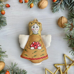 Сувенір ванільний ароматизований  "Янгол з яблучками"