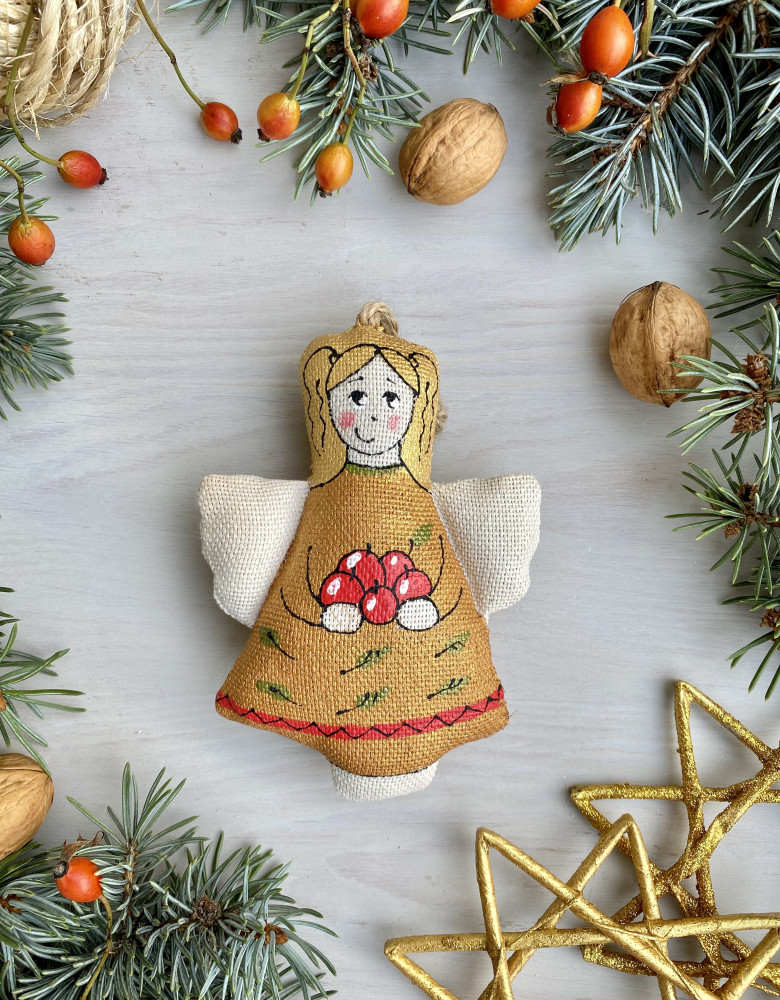 Сувенір ванільний ароматизований "Янгол з яблучками"