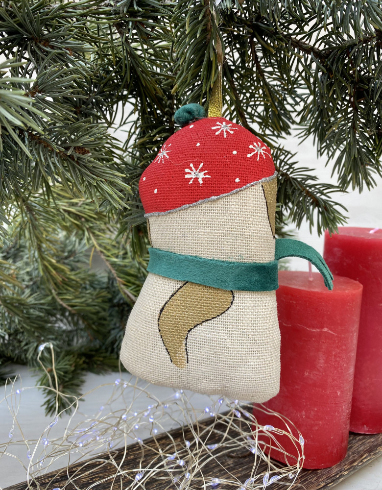 Сувенір ванільний "Песик з шарфиком" - Зображення 4