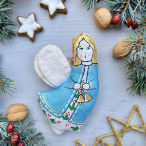 Сувенір "Ванільний янгол з дзвониками"