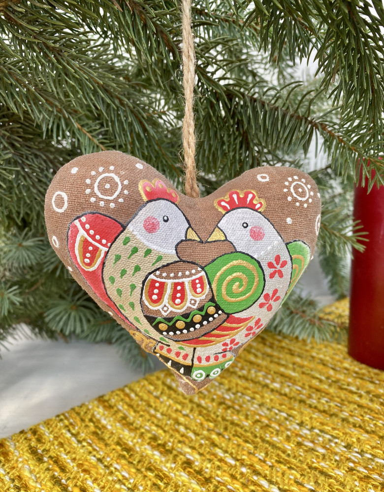 Сувенір кавовий ароматизований "Серце з пташками" - Зображення 5