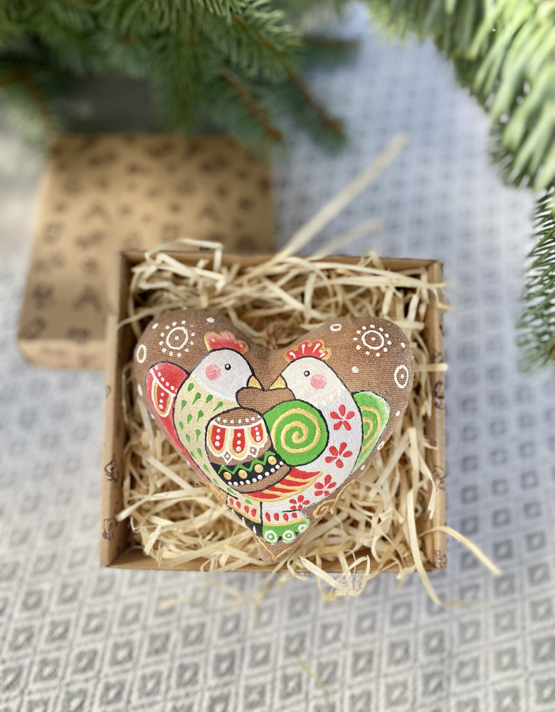 Сувенір кавовий ароматизований "Серце з пташками" - Зображення 4