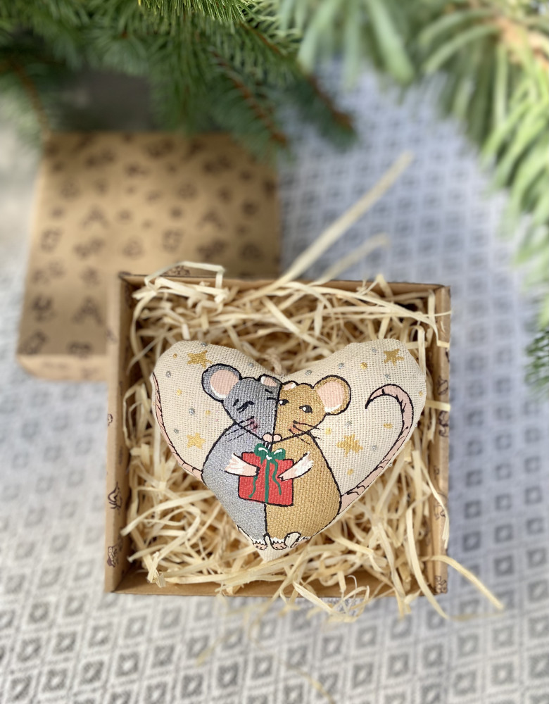 Серце ванільне з щуриками - Зображення 5