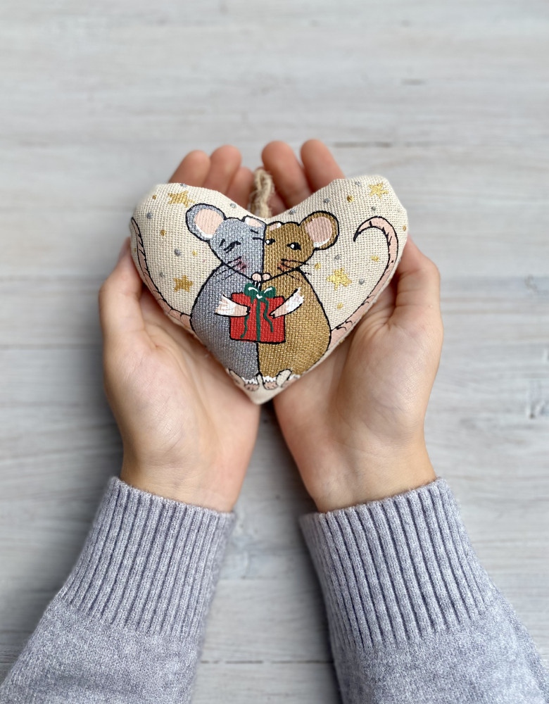 Серце ванільне з щуриками