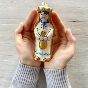 Ялинкова іграшка " Персонаж вертепу  Цар " (скульптура)