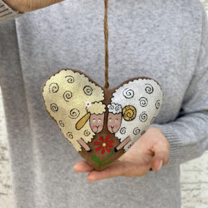 Сувенір кавовий ароматизований "Серце з овечками"