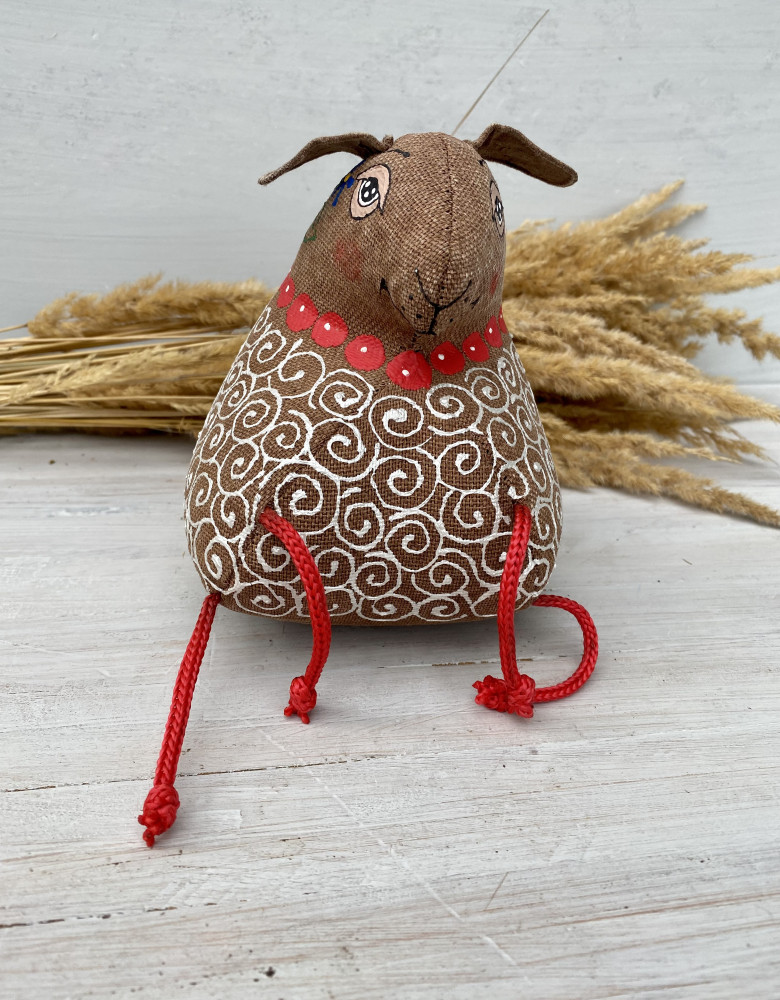 Сувенір кавовий ароматизований "Вівця в намисті" - Зображення 2