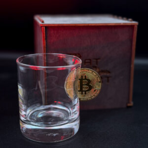Склянка для віскі «Біткоїн»