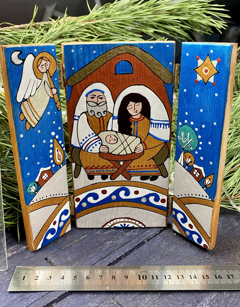 Шопка дерев'яна "Триптих" - Зображення 3