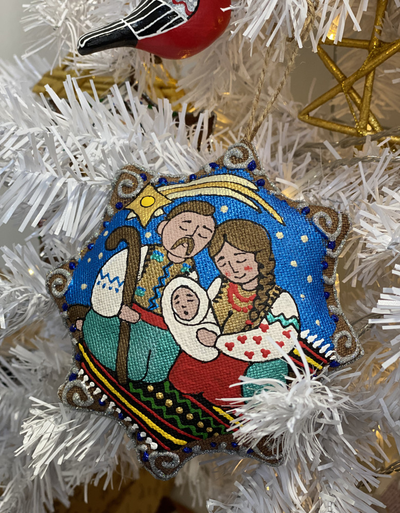 Сувенір кавовий ароматизований "Зірка різдвяна українська родина" - Зображення 7