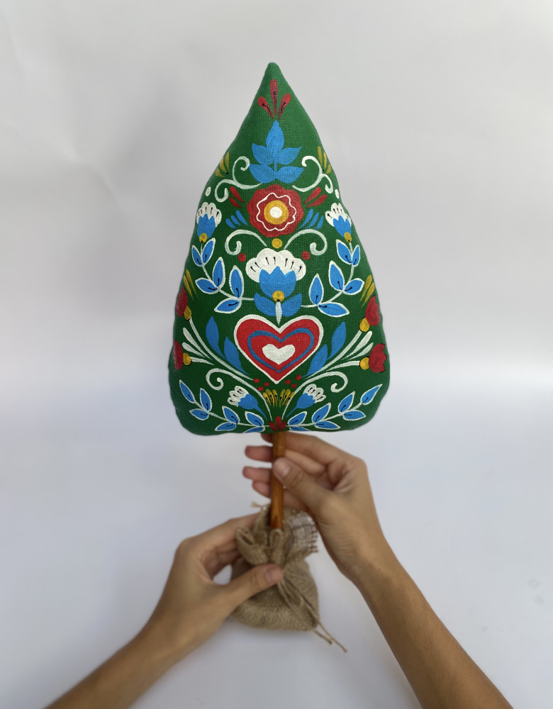 Сувенір "Середня ялинка з серцем" - Зображення 3