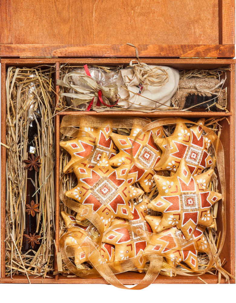 Набір золотих зірочок з пряниками - Зображення 4