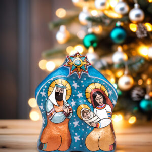 Шопка скульптурна композиційна "Свята родина"