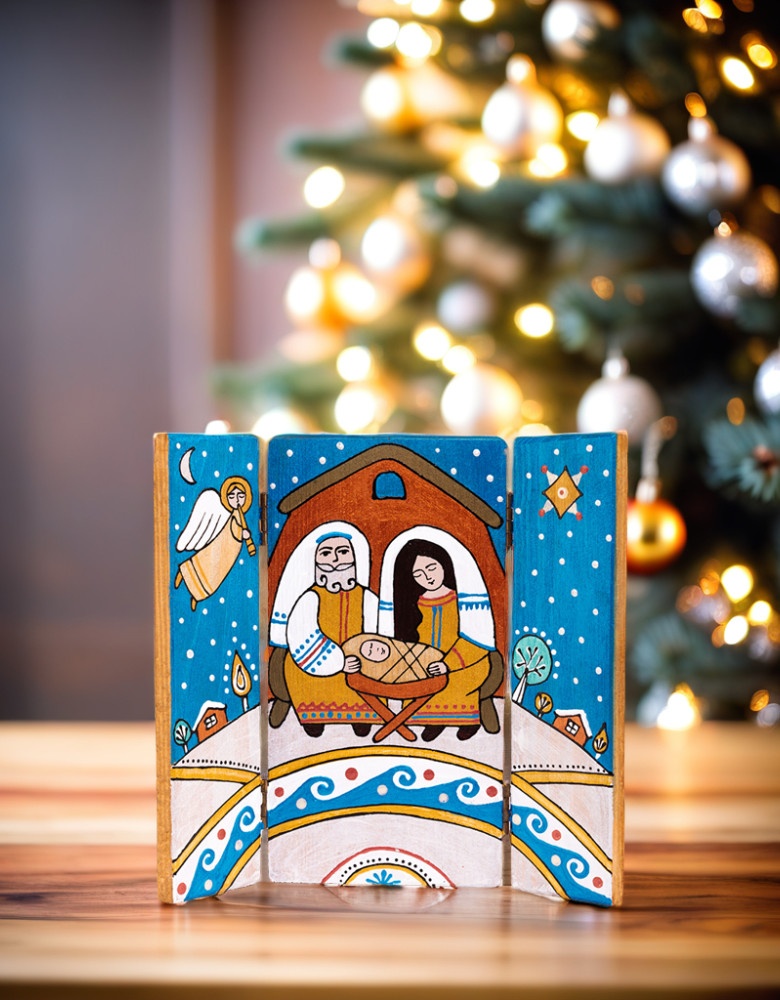 Шопка дерев'яна "Триптих"