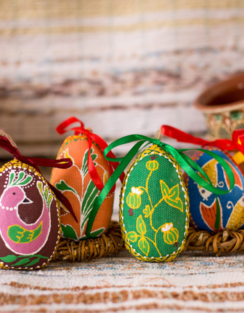 Сувенір "Мала писанка жовта з пташкою" - Зображення 2