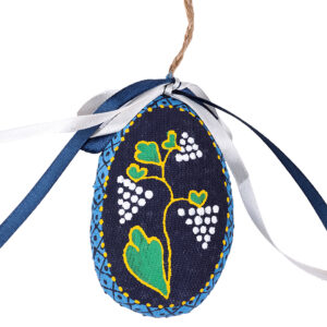 Сувенір "Мала писанка бузкова з лозою"