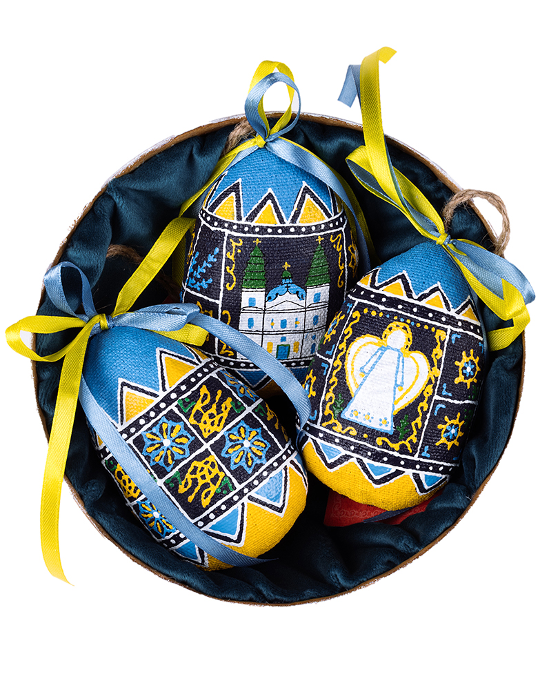Великодній набір в коробці ручної роботи з писанками - Зображення 8