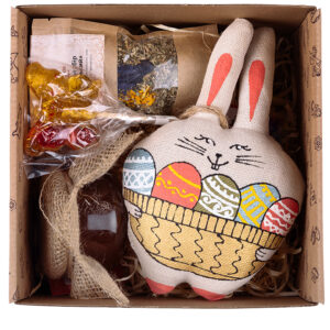 Великодній набір "Зайчик з гостинцями"