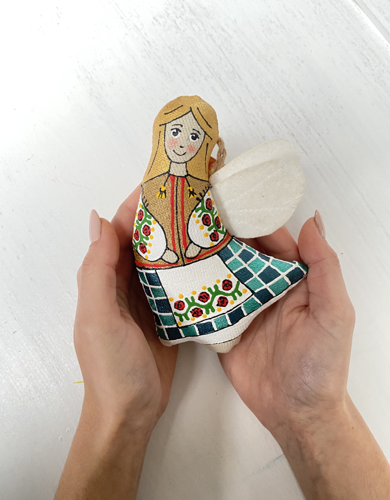 Сувенір ванільний "Янгол у вишиванці" - Зображення 4