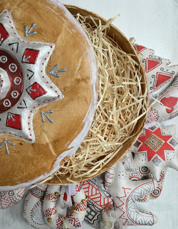 Набір "Срібно-червона колекція" в коробці ручної роботи - Зображення 4