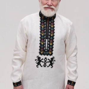 Вишиванка чоловіча лляна з ручною вишивкою Levy