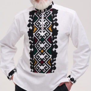 Вишиванка чоловіча з ручною вишивкою Geometrychna