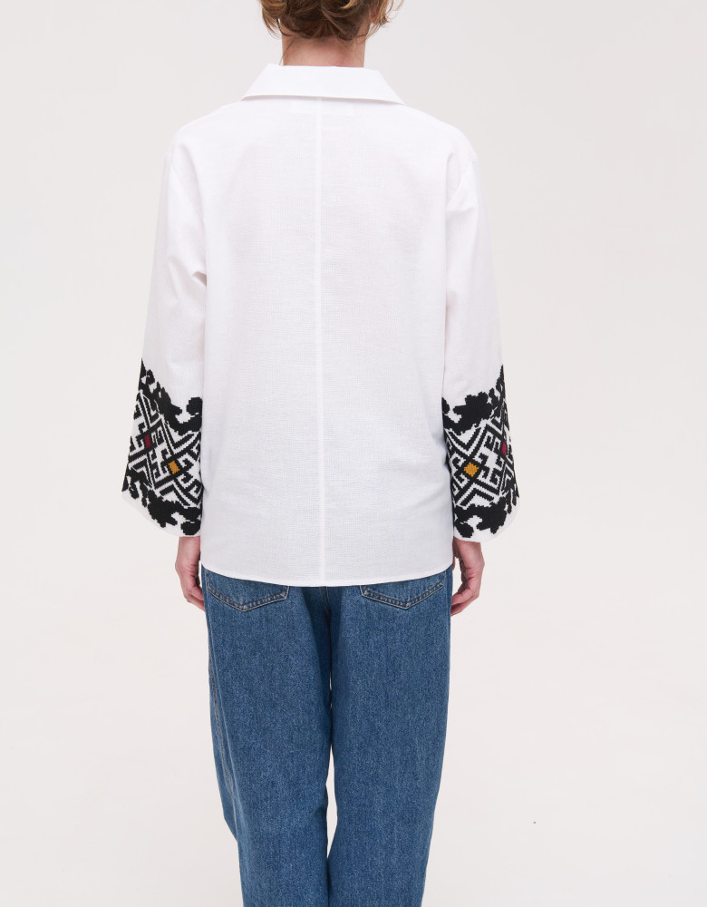 Жіноча вишиванка з ручною вишивкою Heometrychna - Зображення 6