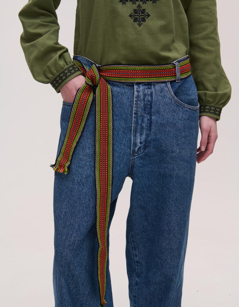 Крайка чорна основа (жовто-салатова) - Зображення 2