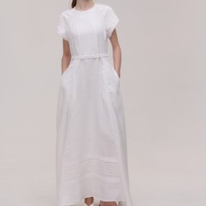 Сукня з вишивкою білим по білому Kniahynia