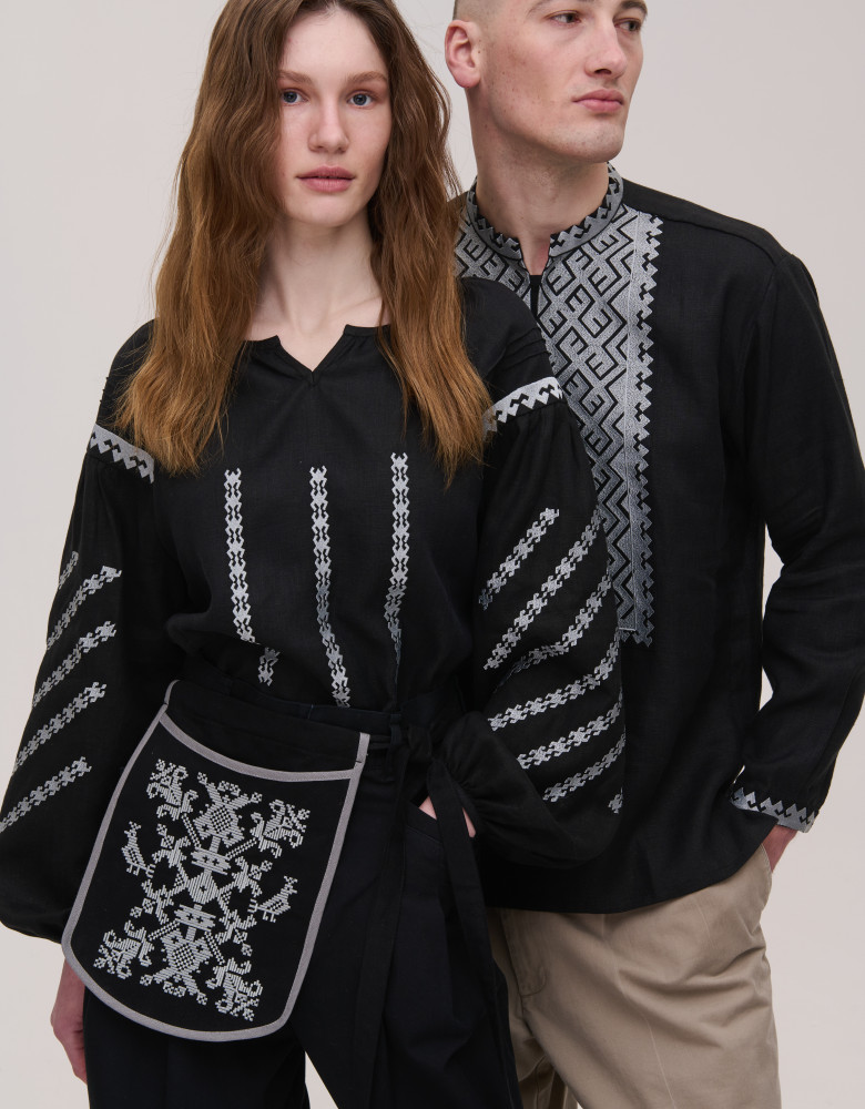 Ладунка з пташечками сіра - Зображення 3