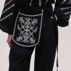 Ладунка з пташечками сіра