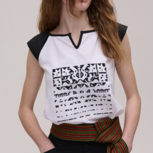 Блузка лляна біла Zirka