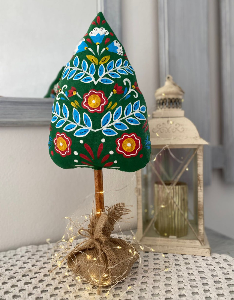 Сувенір "Маленька ялинка з квітами" - Зображення 4