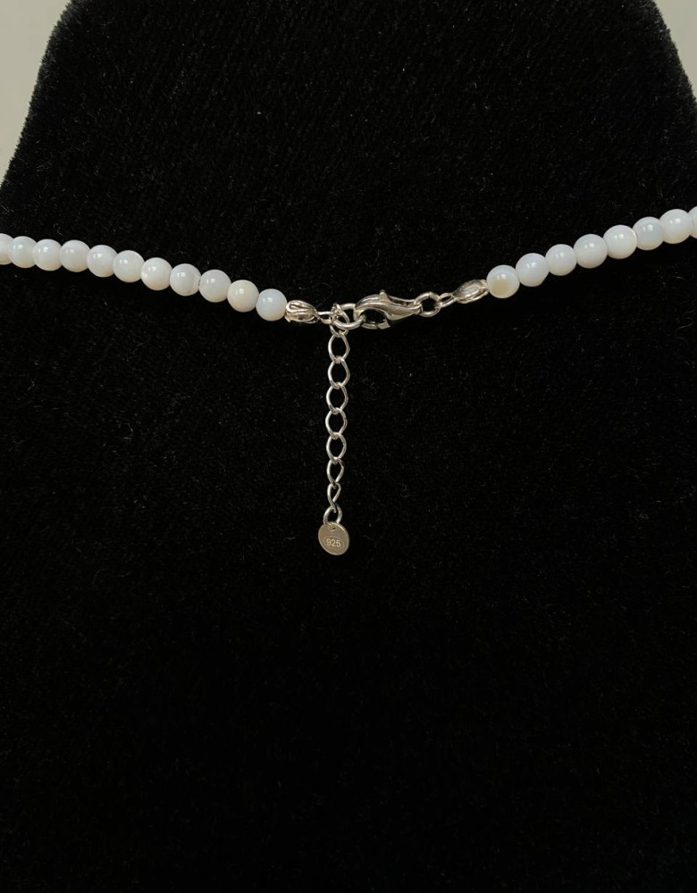 Перламутрове намисто зі сріблом "Янгол" - Зображення 4